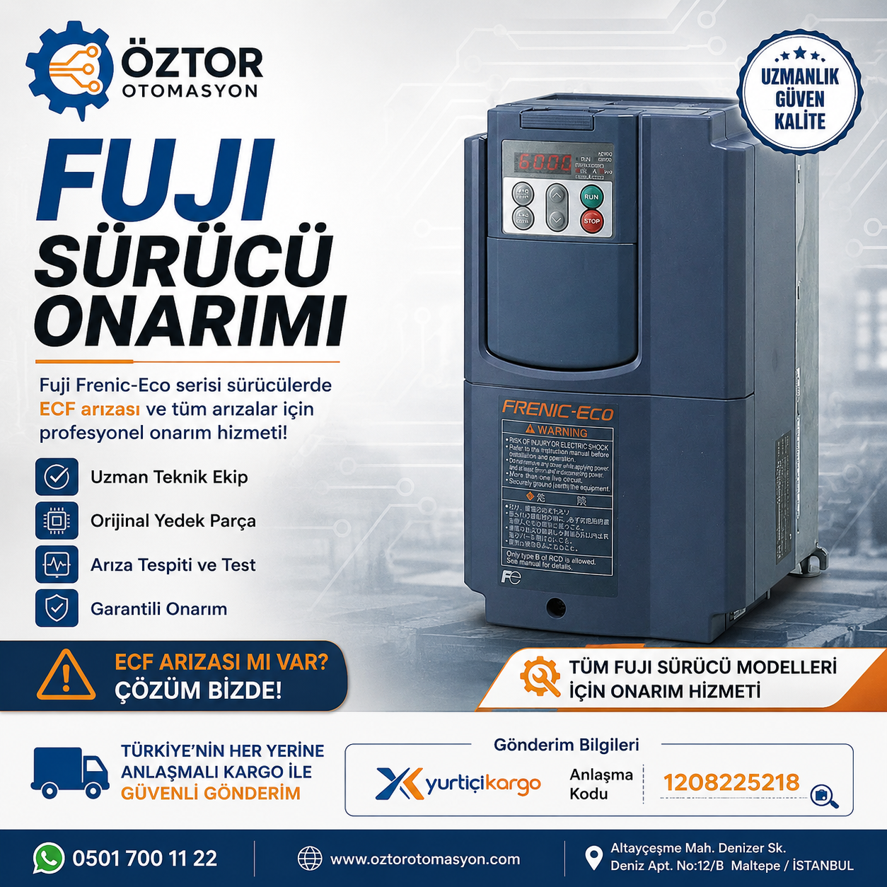 Fuji Sürücü Tamiri: Hata Kodları, Parametre Ayarları ve Endüstriyel Çözümler